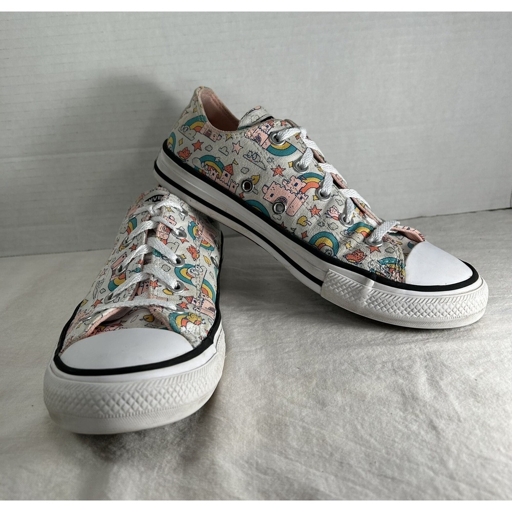 Converse CTAS Rainbow Castle‎ girls sneakers shoes size 2